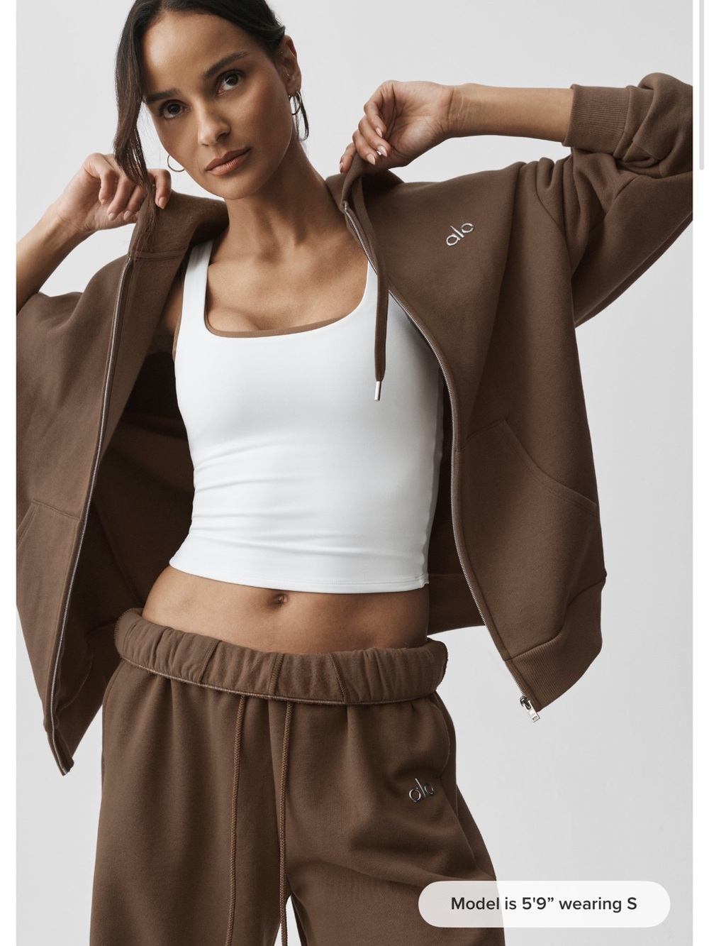 alo yoga zip up